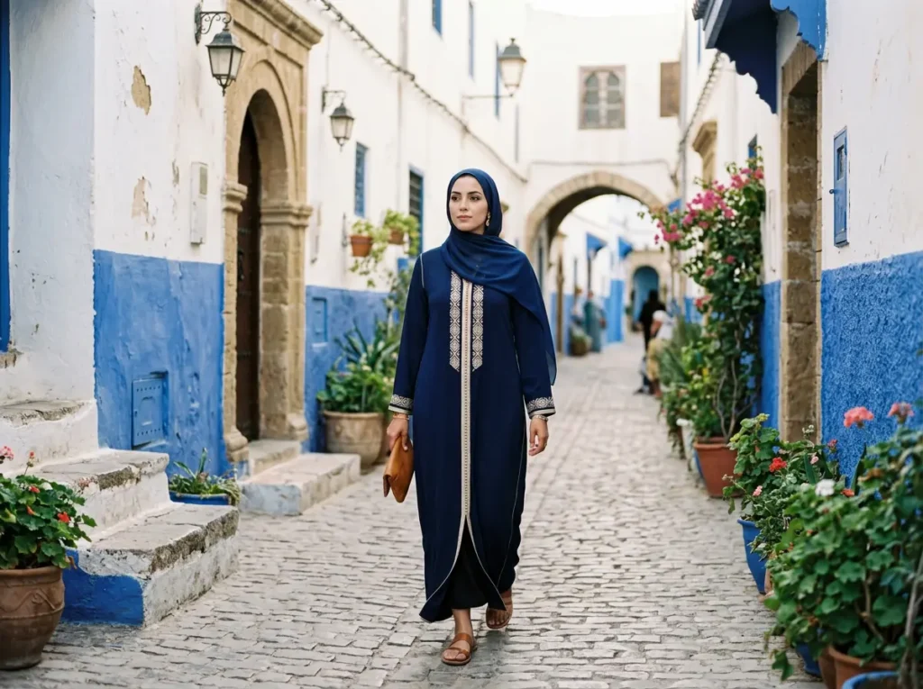 Caftan à Rabat : l&rsquo;élégance sobre de la capitale, livrée chez vous