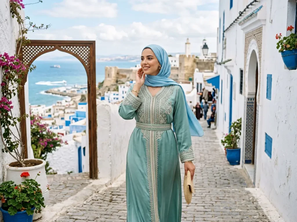 Caftan à Tanger : l&rsquo;élégance du nord, entre deux rives, livrée chez vous