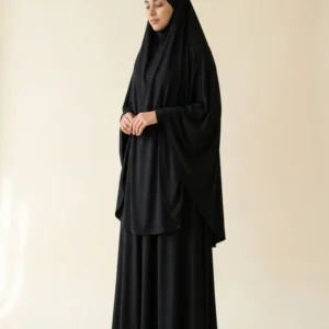 Khimar 2 pièces maxi noir