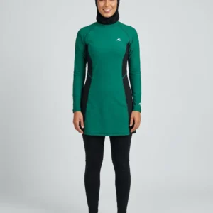 Burkini sport 2 pièces émeraude
