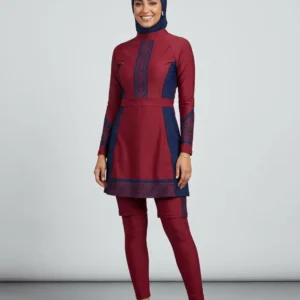 Maillot de bain modeste bordeaux