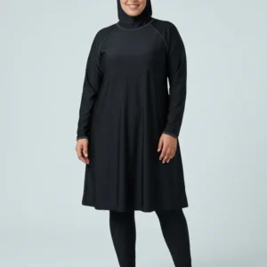 Burkini grande taille noir