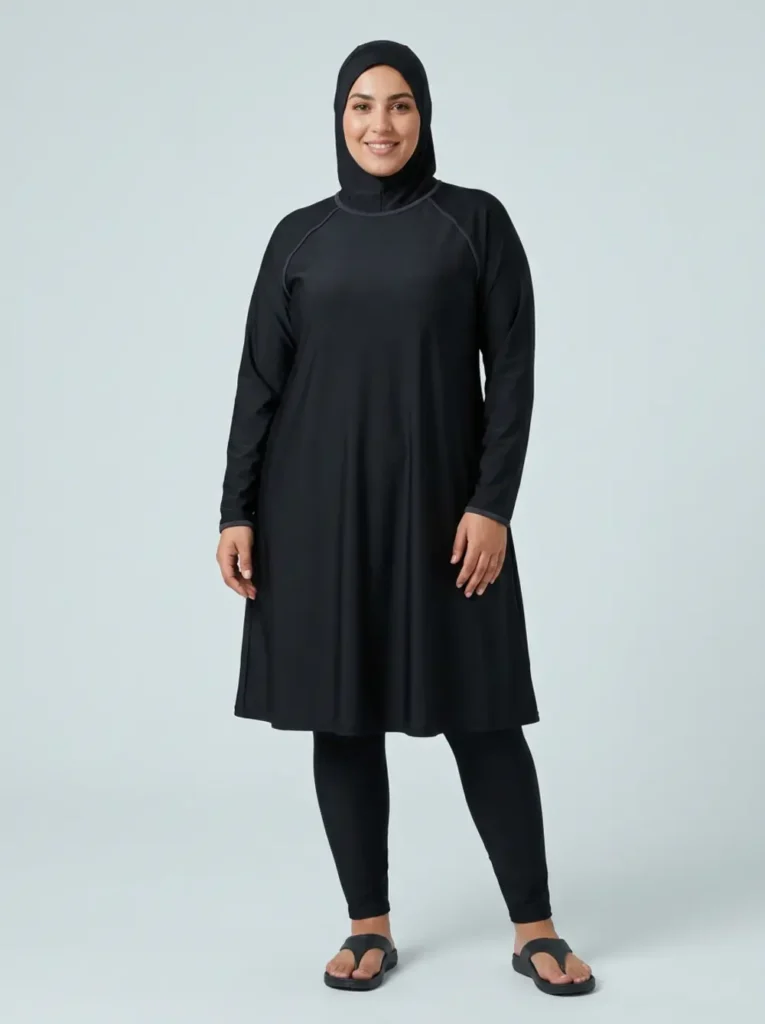 Burkini grande taille : bien choisir coupe, maintien et confort