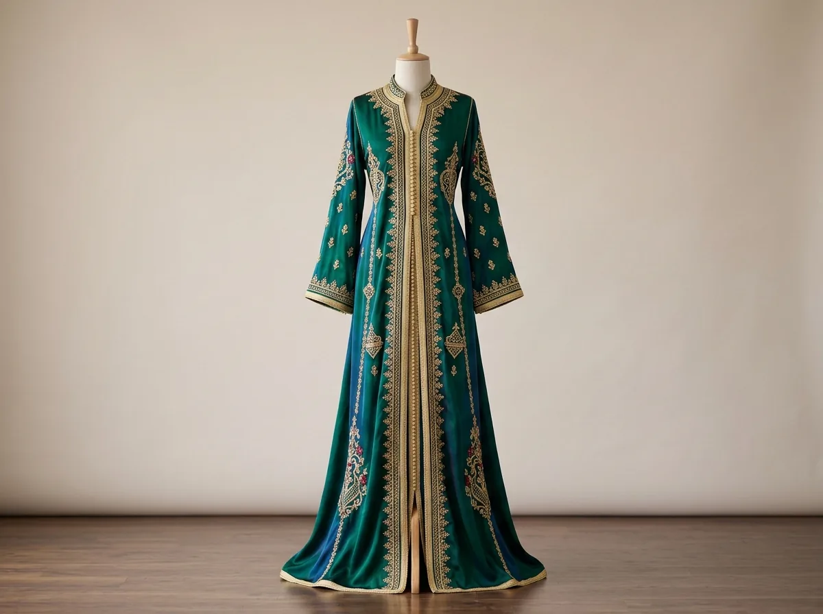 Caftan marocain moderne, pièce apparentée à la takchita